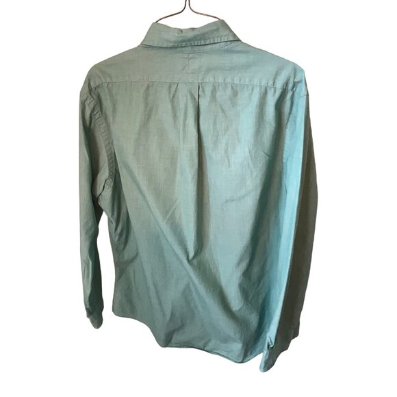 Ralph Lauren Light Green Long Sleeve Button Up Shirt Size 16 32/33 Custom Fit - Picture 4 of 7